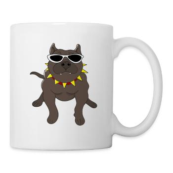 Kampfhund der Hund Geschenkidee Weihnachtsgeschenk - Tasse - Weiß - Rechts
