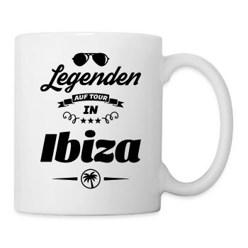 ibiza legenden tour design - Tasse - Weiß - Rechts