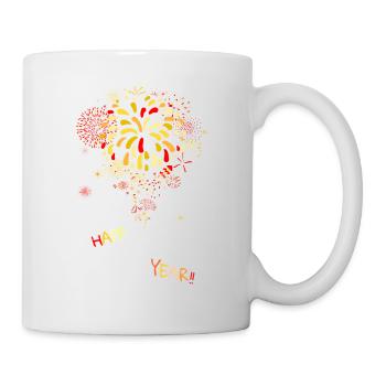 happy new year - Tasse - Weiß - Rechts