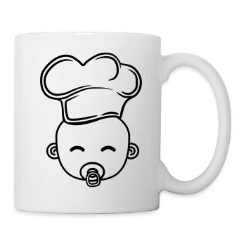 cook, cook, hunger, delicious, barbecue, kitchen, - Mug - white - Right