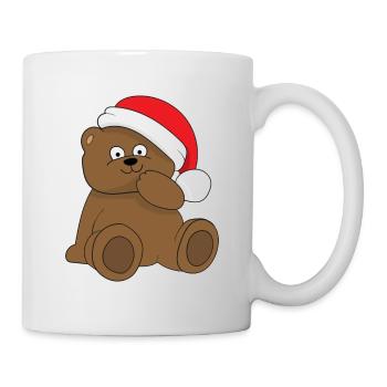 The cute Christmas bear Christmas Teddy Bear - Mug - white - Right