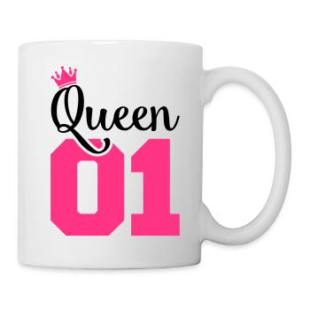 queen 01 crown - Tasse - Weiß - Rechts