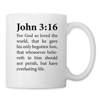 Christian bible verse - Mug - white - Right