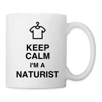 Naturisme / Naturiste / Nudisme / Nudiste - Mug blanc - blanc - Droite