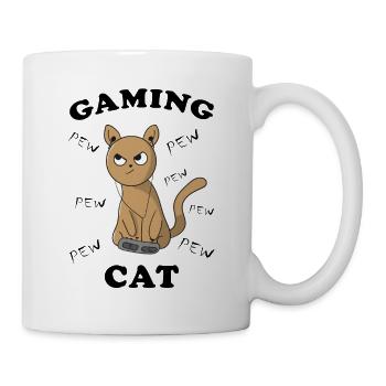 Cat Kitten Gambling Gaming Funny pictures - Mug - white - Right