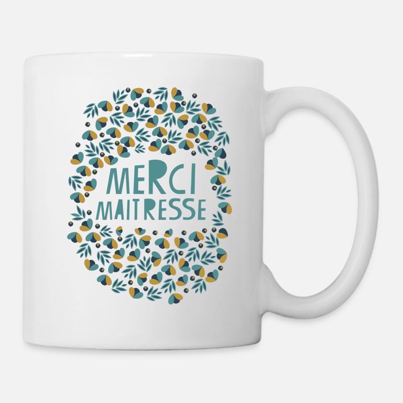 merci maîtresse - Mug blanc - blanc