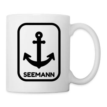 Seemann / Boot / Seebär / Segelboot - Tasse - Weiß - Rechts