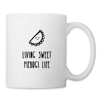 Douce vie, boulettes - Mug blanc - blanc - Droite