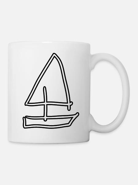 schiff - Tasse - Weiß