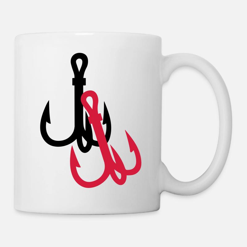fishing hooks - Tasse - Weiß