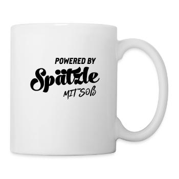Schwabe Spätzle mit Soß Schwäbisch Dialekt Noi - Tasse - Weiß - Rechts