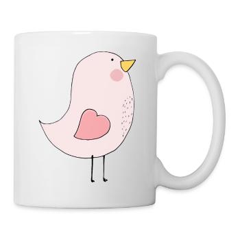 Vögelchen - Tasse - Weiß - Rechts