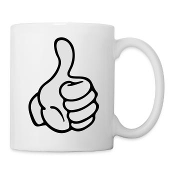 hand comic - Tasse - Weiß - Rechts