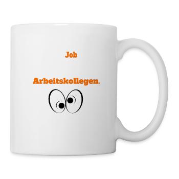 Das beste an meinen Job sind die Kollegen - Tasse - Weiß - Rechts