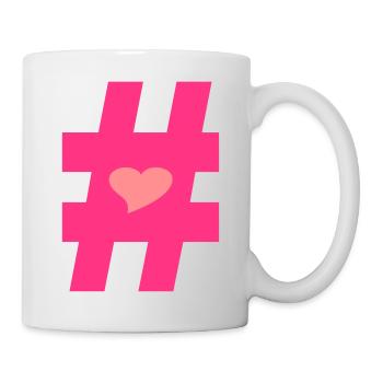 ❤I Love Hashtag-Hashtag Symbol Vector Design❤ - Mug - white - Right