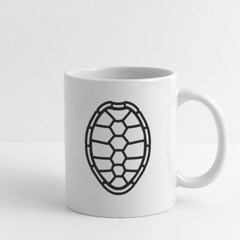 pattern turtle shell design logo comic cartoon tur Mug