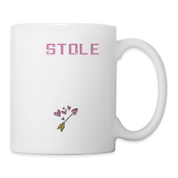 I Stole Her Heart Couple Tshirt - Mug - white - Right
