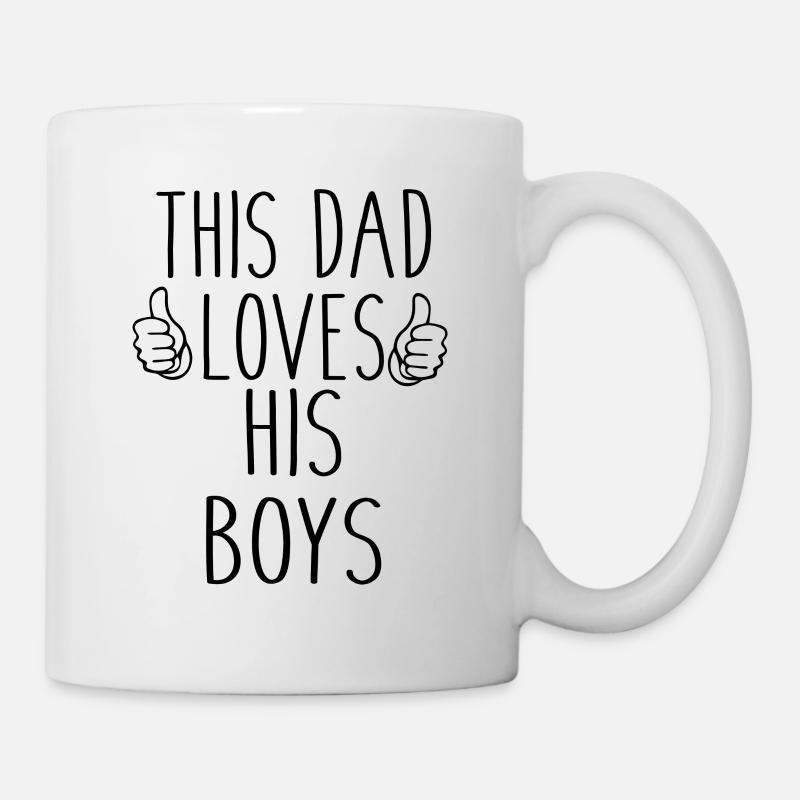 This Dad Loves His Boys - Mug - white