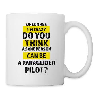 Drachenflieger, Gleitschirm, Flieger. Gleitschirmfliegen - Tasse - Weiß - Rechts
