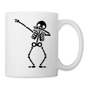 squelette - Mug blanc - blanc - Droite