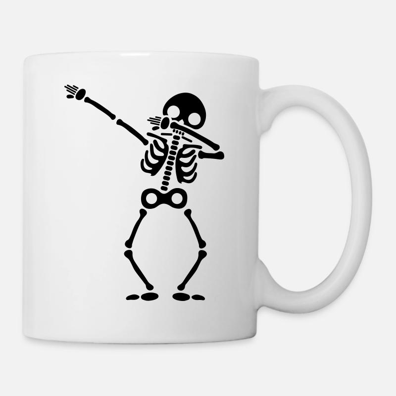 Skelett dab - Tasse - Weiß