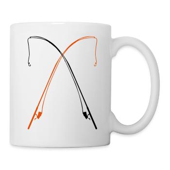 angel fishing - Tasse - Weiß - Rechts