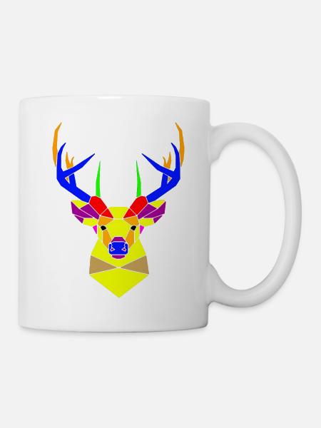 cerf - Mug blanc - blanc