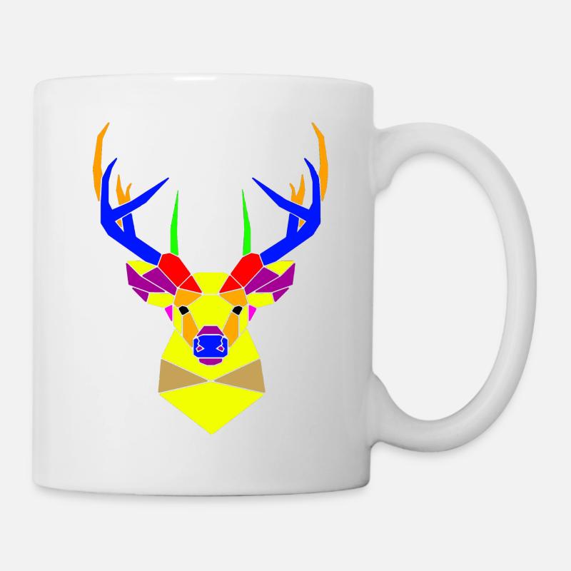 Hirsch - Tasse - Weiß