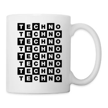 TECHNO - Tasse - Weiß - Rechts