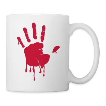blutende_hand - Mug - white - Right