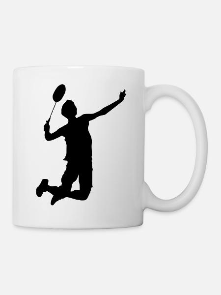 badminton sport - Tasse - Weiß