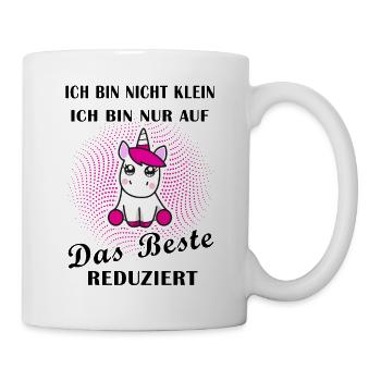Einhorn das beste Geschenkidee cooler Spruch - Tasse - Weiß - Rechts