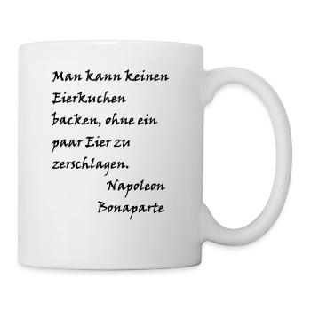 Napoleon Bonaparte - Eierkuchen - Tasse - Weiß - Rechts