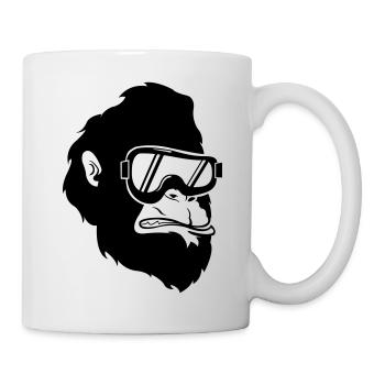 ski_gorilla_001 - Tasse - Weiß - Rechts