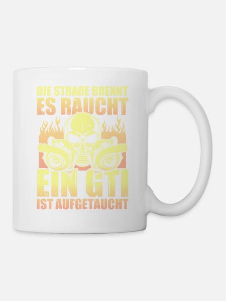Auto - aufgetaucht - Tasse - Weiß