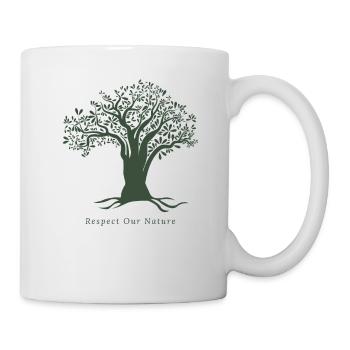 respecte notre nature - Mug blanc - blanc - Droite