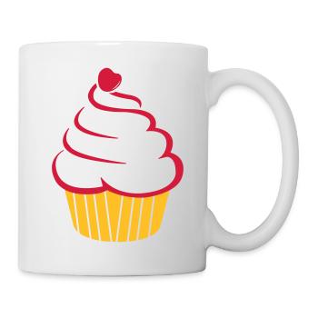 cupcake - Tasse - Weiß - Rechts