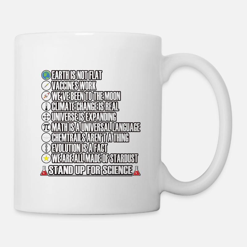 Stand up for Science - Tasse - Weiß