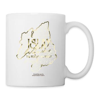 Whisky Insel Islay & Spruch Peat Of My Heart - Tasse - Weiß - Rechts