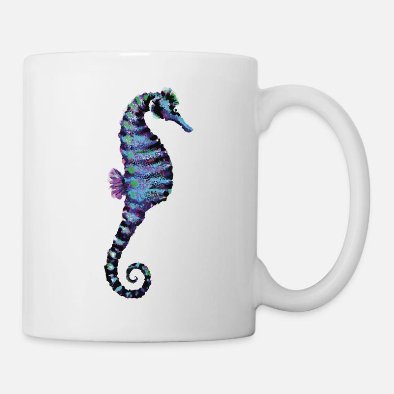 Seepferdchen - Tasse - Weiß