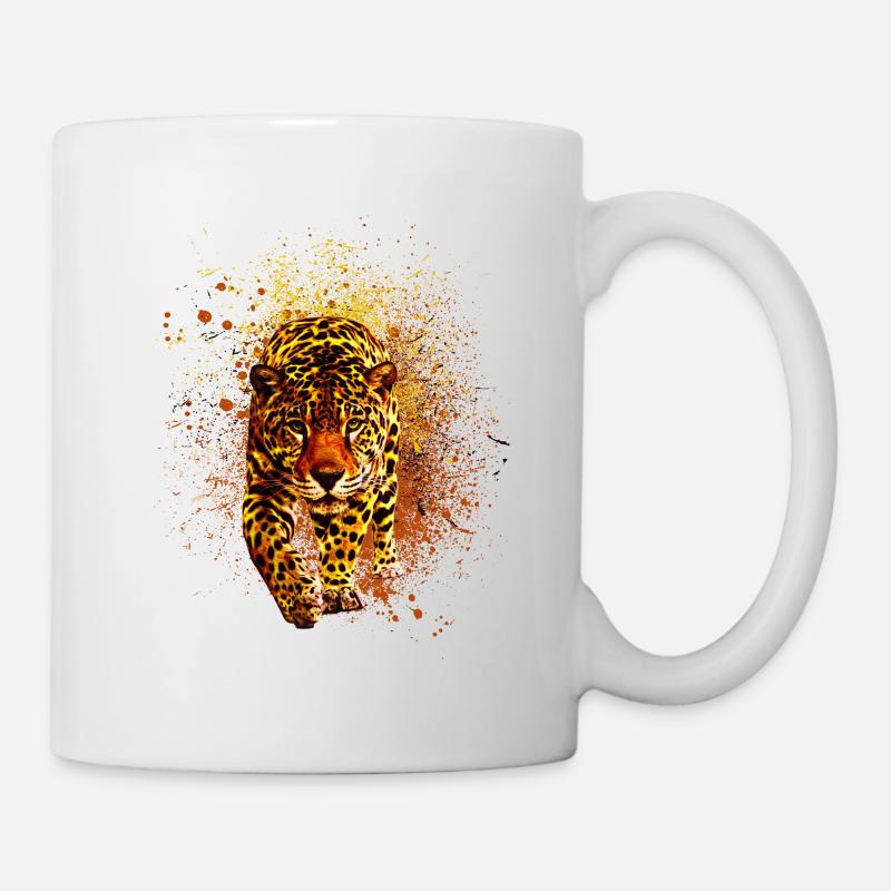 léopard - Mug blanc - blanc