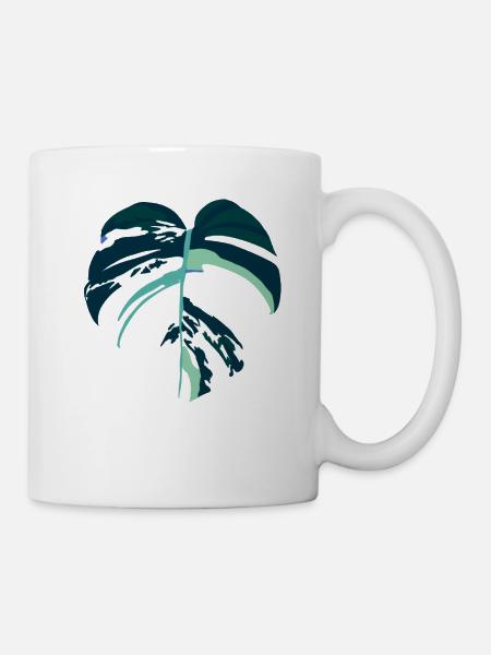 Monstera Variegata - Mug blanc - blanc