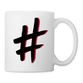 Hashtag - Mug - white - Right