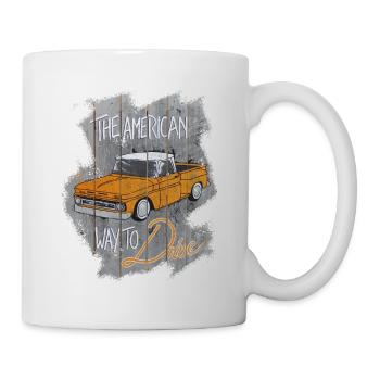 La façon américaine de conduire - Mug blanc - blanc - Droite
