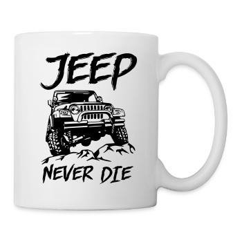 Jeep Never La - Mug blanc - blanc - Droite