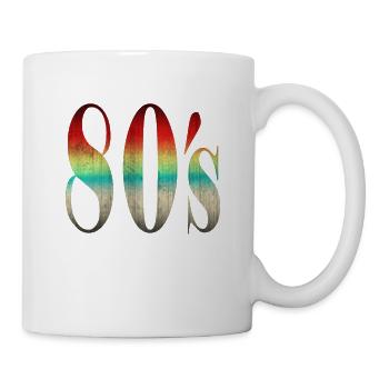 80s retro style - Mug - white - Right