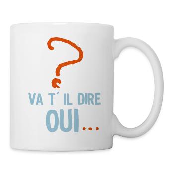 va il dire oui humour mariage evjg evjf - Mug blanc - blanc - Droite