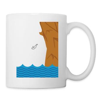 Cliff Diver Cliff Diver gift idea - Mug - white - Right