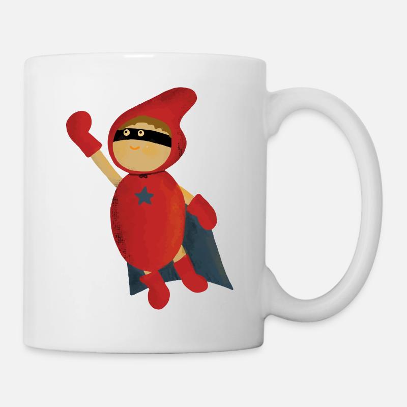 Superheld - Tasse - Weiß