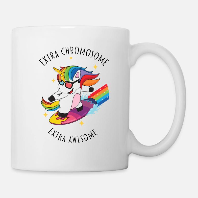 chromosomes supplémentaires extra génial - Mug blanc - blanc